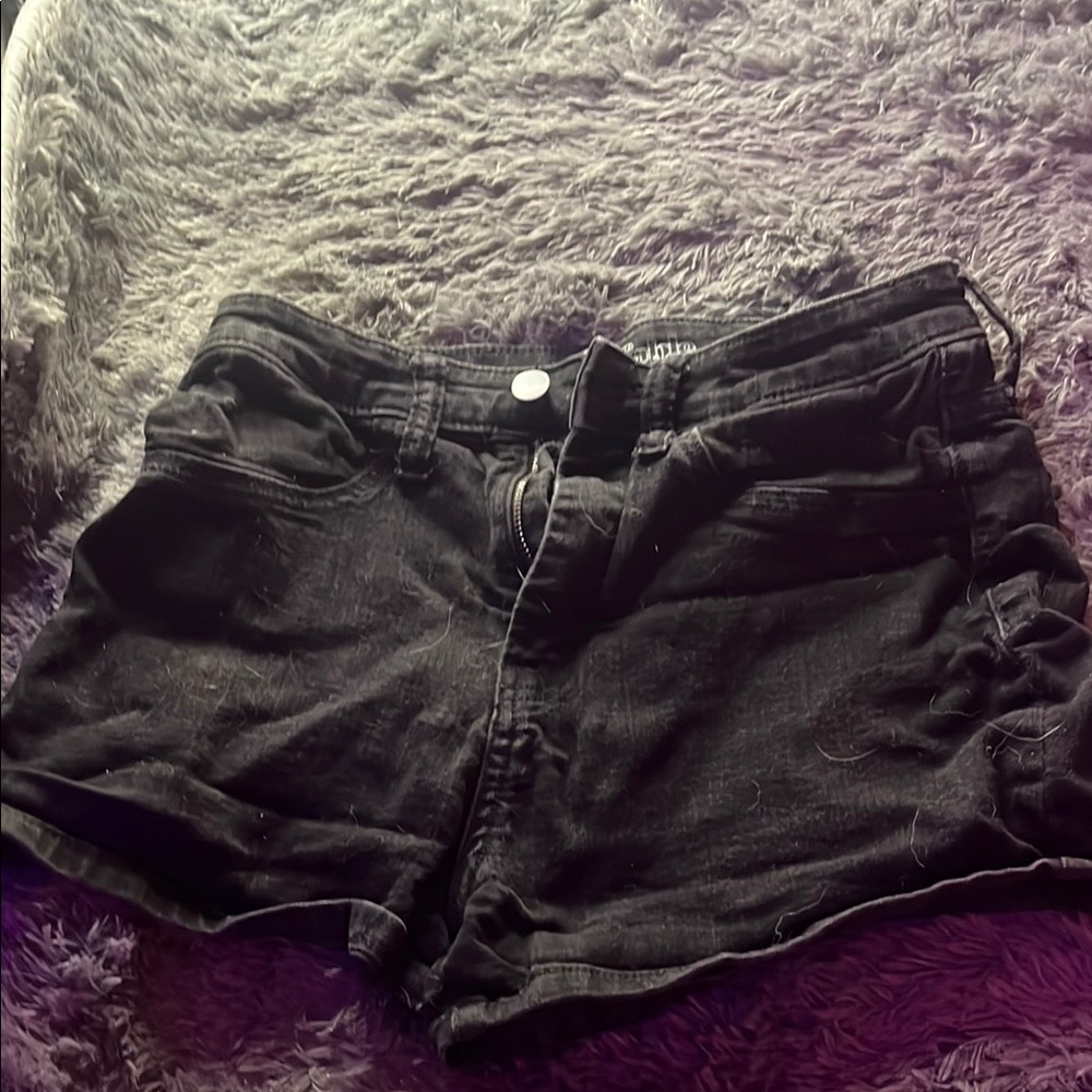 Wild Fable Black Jean Shorts Casual Denim
